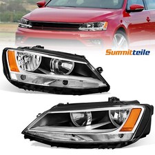 Par de conjunto de faróis de lente transparente para 2011-2018 VW Jetta 4 portas sedã halogênio comprar usado  Enviando para Brazil