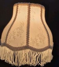 Abajur estilo vitoriano vintage franja borlas bege claro floral 5"L×9"H comprar usado  Enviando para Brazil