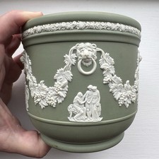 Wedgwood jasperware sage for sale  BRIGHOUSE
