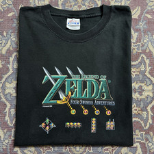 Camiseta promocional vintage 2004 The Legend Of Zelda Four Sword Adventures videogame Y2k, usado comprar usado  Enviando para Brazil