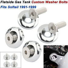 Suporte de parafuso para tanque de gasolina Flatside para Harley Softail Springer Fat Boy FXST FLST 91-99 comprar usado  Enviando para Brazil