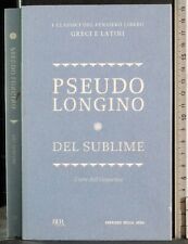 Del sublime. pseudo usato  Ariccia