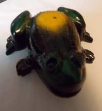 Metal green frog for sale  UK