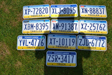 LOTE DE 10 PLACAS TRICOLOR DE CAMINHÃO E REBOQUE PENNSYLVANIA comprar usado  Enviando para Brazil