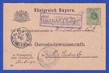 Bayern 1908 dienstpostkarte gebraucht kaufen  München