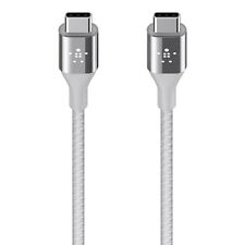 Usado, Cabo Belkin MIXIT DuraTek Kevlar USB-C (USB tipo C) para USB-C 4 pés (PRATA) comprar usado  Enviando para Brazil