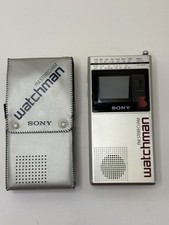 Vintage Sony Watchman FD-30A Mini TV Portátil AM/FM VHF UHF Estéreo FUNCIONA 1983 comprar usado  Enviando para Brazil