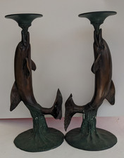 Pair bronzed leaping for sale  CAMBERLEY