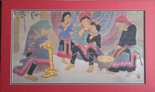 Peinture soie vietnam d'occasion  Castres