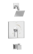 Kit de acabamento de chuveiro Symmons 3602-SH4-T2-TRM banheira duro cromado polido comprar usado  Enviando para Brazil