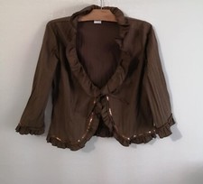 Chemisier veste kaki d'occasion  Bourg-de-Thizy