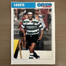CARD FOOTBALL ROOKIE CARD CADETE SPORTING LISBONNE PORTUGAL 1991 RARE COLLECTOR comprar usado  Enviando para Brazil