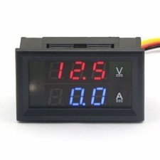 DC 0-100V 0-50A duplo LED voltímetro digital amperímetro tensão AMP medidor de potência 12V comprar usado  Enviando para Brazil