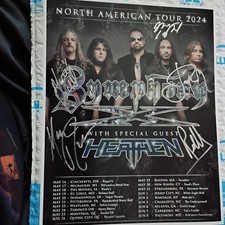 Foto de datas de turnê Symphony X assinada 2024 8 X 10, usado comprar usado  Enviando para Brazil