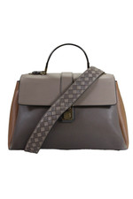 Bolsa de mão Bottega Veneta feminina Intrecciato alça aba pequena Piazza couro marrom, usado comprar usado  Enviando para Brazil