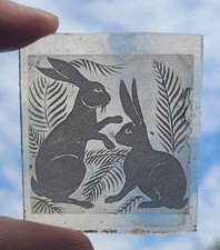 Stained glass hares for sale  BATTLE