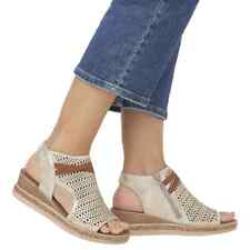 Remonte Diseño Perforado Sandalias de Cuña En Beige UK 8 (F471) comprar usado  Enviando para Brazil