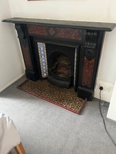victorian fireplace surround slate for sale  LONDON