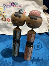 Two vintage kokeshi for sale  CLECKHEATON