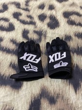 Luvas masculinas Fox Racing MX motocross preto branco, médio, usado comprar usado  Enviando para Brazil