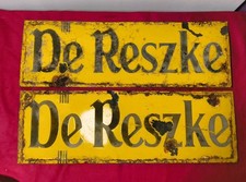 Reszke cigarettes enamel for sale  YEOVIL