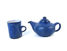 Blaue teekanne teetasse gebraucht kaufen  Dähre, Diesdorf, Wallstawe