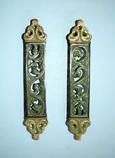 Par de puxadores de porta de latão ornamentado Egito design flor real extrator de portão de casa HK159 comprar usado  Enviando para Brazil
