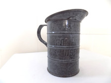 Jarro de medição antigo 1900 granito cinza 1 quarto apenas para uso doméstico comprar usado  Enviando para Brazil
