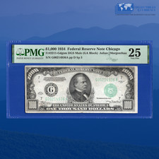 Fr.2211-G 1934 $1000 Mil Dólares FRN Chicago, PMG MUITO BOM ESTADO 25 #14936 comprar usado  Enviando para Brazil