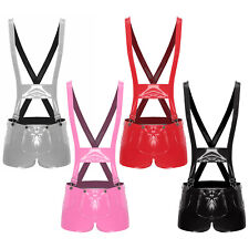 Macacão masculino hip hop shorts sexy macacão clubwear peça única streetwear comprar usado  Enviando para Brazil
