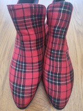 Tartan ankle boots for sale  MANCHESTER