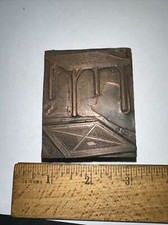 Bloco de impressão “Mesa ” face de cobre, bons detalhes. comprar usado  Enviando para Brazil