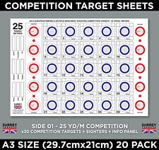 Competition target sheets for sale  WOKING