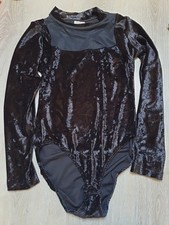 Samtbody schwarz vintage gebraucht kaufen  Kirchdorf