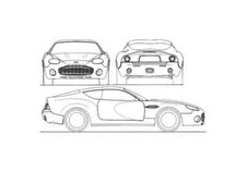 Photo blueprint aston for sale  UK