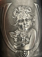 Jugendstil becher versilbert gebraucht kaufen  Limburg a. d. Lahn