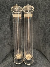 Usado, Moedores de sal e pimenta transparentes Sigi Vintage Itália 16" 1 par comprar usado  Enviando para Brazil