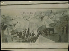 1923 Press Photo As pessoas constroem suas tendas após a abertura da tira Cherokee comprar usado  Enviando para Brazil