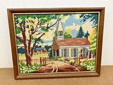 Vintage framed needlepoint for sale  Hershey