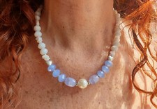 Collana donna pietre usato  Italia