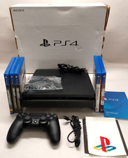 Sony PlayStation 4 Slim 1TB CUH-2215B com Controle ~ Cabos e 5 Jogos ~ T & W!!! comprar usado  Enviando para Brazil