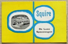 Folheto de vendas de carros Ford Squire de Luxe Spacewagon 1956-57 #A7686/856 comprar usado  Enviando para Brazil