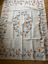 obrus haftowany PRL vintage lata 60 te rekodzielo na sprzedaż  PL