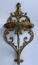 Parede de latão maciço ornamentada pendurada com prateleira removível 15 1/4” x 7 1/2” BOM comprar usado  Enviando para Brazil