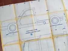 Usado, DISEGNO PANHARD & LEVASSOR PICK UP PARIS PLATEU CABINE originale 134x84 1959 comprar usado  Enviando para Brazil