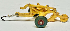 Brinquedo de ferro fundido vintage 5" amarelo fazenda campo arado trator implemento disco aros vermelhos comprar usado  Enviando para Brazil