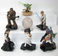 Lote de bonecos Disney Infinity 3.0 Han Luke Boba Leia Yoda Chewbacca Death Star comprar usado Lote de bonecos Disney Infinity 3.0 Han Luke Boba Leia Yoda Chewbacca Death Star comprar usado  Enviando para Brazil