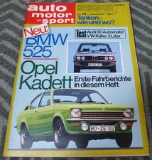 AMS 18/1973 Opel Kadett C, BMW 525, 2002 turbo, Audi 80, VW Käfer 2 Liter comprar usado  Enviando para Brazil