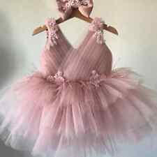 Vestido de festa de aniversário rosa florista vestido princesa sem mangas tule vestido de baile comprar usado  Enviando para Brazil