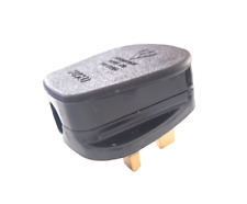 Black mains plug for sale  SUNBURY-ON-THAMES